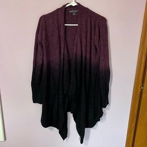 Barefoot Dreams Bamboo Chic Lite Ombré Purple Cardigan Sweater
